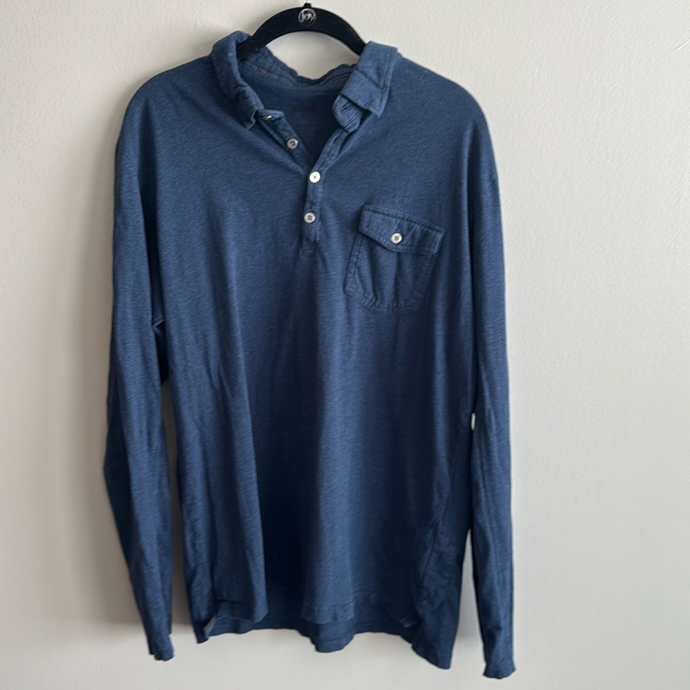 Kuhl long sleeve polo size Large blue